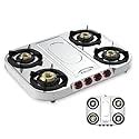 milton gas stove steel